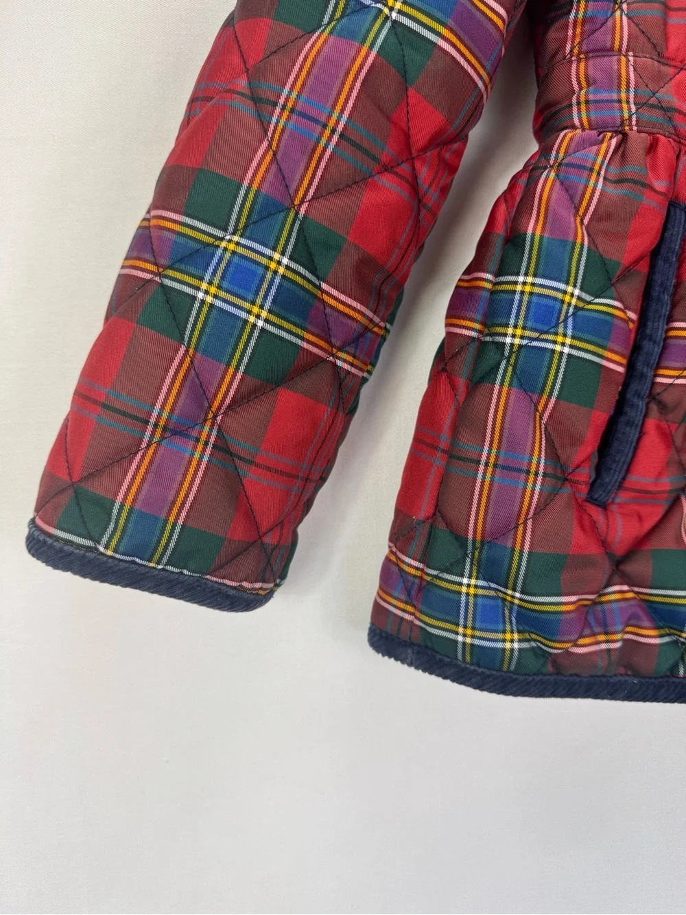 Ralph Lauren Red Plaid Quilted Coat gingham holiday tartan down fill plaid